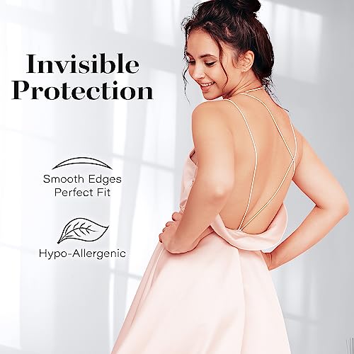 QUXIANG 4 Pairs Pasties Women Nipple Covers Reusable Adhesive Silicone Nippleless Covers Bra for Dress