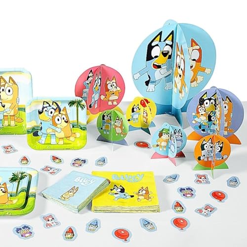 Bluey Table Centerpiece Kit - 27 Pc Set - High-Quality & Sturdy, Perfect Party Essential For Themed Parties & Events