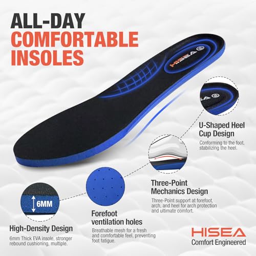 HISEA Men's Deck Boots Ankle Rain Boots Waterproof Rubber Saltwater Fishing Boot for Sailing