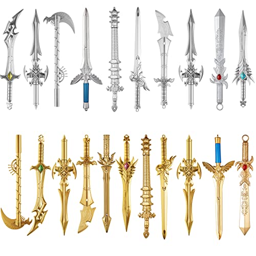 Yexiya 24 Pack Ancient Sword Pens Set Gel Ink Novelty Fun Cool Sword Plastic Gel Ink Cool Pens for Christmas Birthday Part...