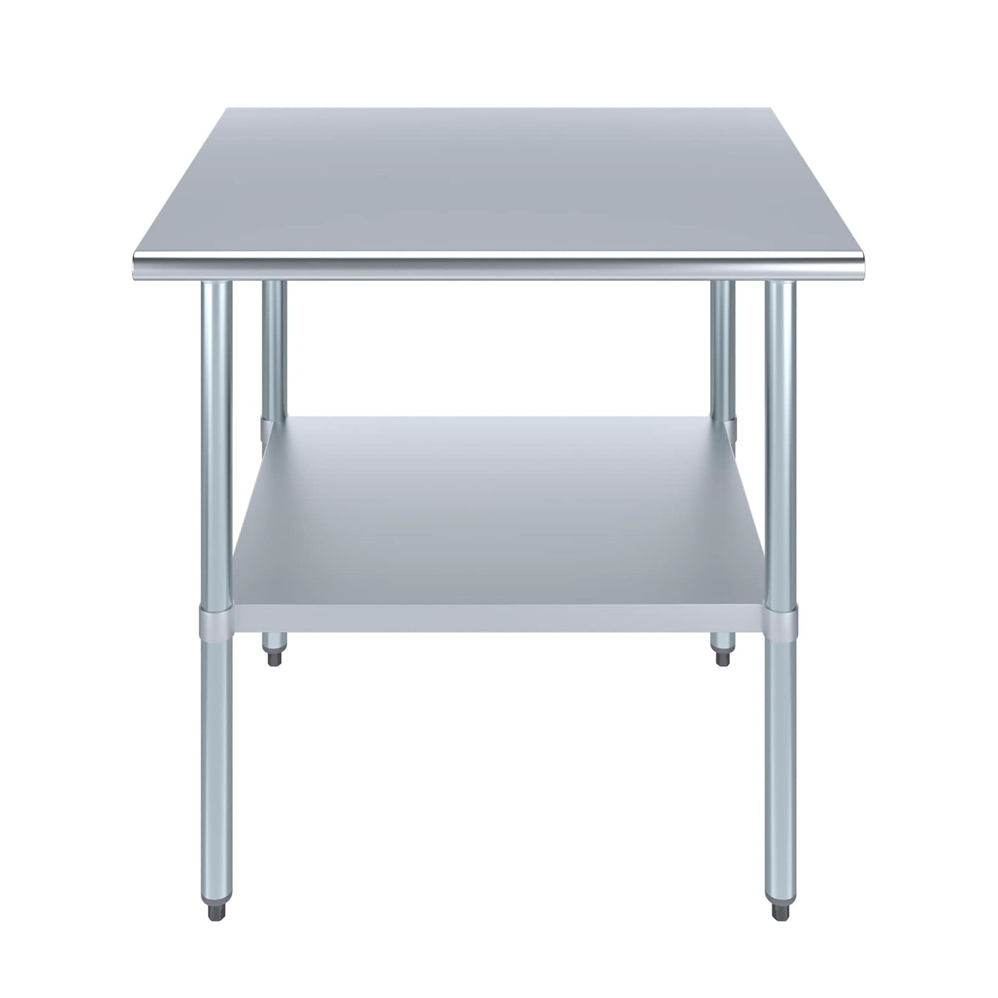 AmGood 30 in. x 36 in. Stainless Steel Work Table | Metal Kitchen Food Prep Table | NSF