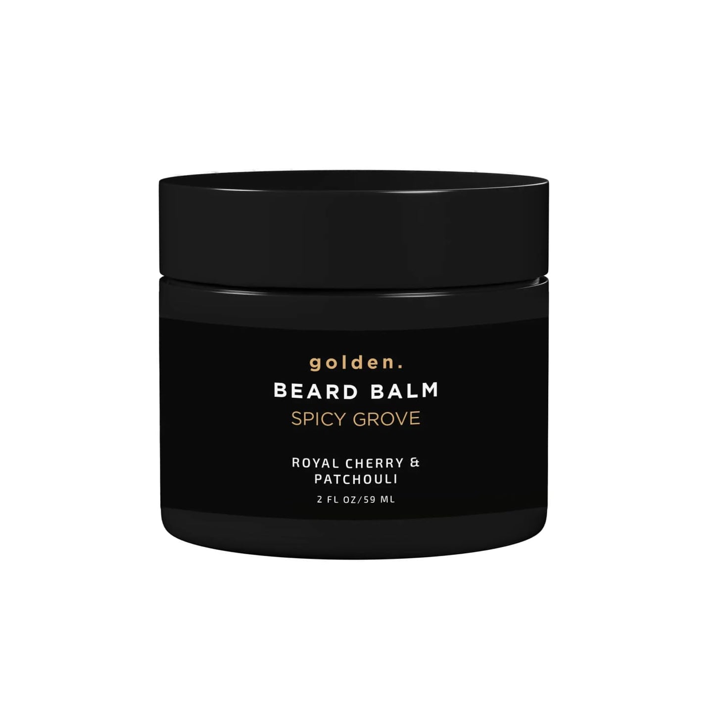 Golden Grooming Beard Balm | Unique Masculine Scent | Shea Butter for Beard Growth | Tames, Moisturizes & Styles - Spicy Grove,