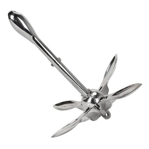 Extreme Max 3006.6672 BoatTector Stainless Steel Folding/Grapnel Anchor - 1.5 lbs. (Pack of 2)