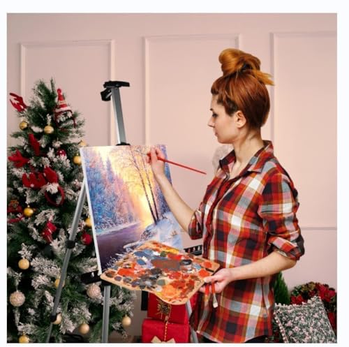Art Easel Stand for Painting and Sign - RRFTOK Aluminum 66 Inch Metal Tripod Adjustable Portable Easels for Display - Canv...
