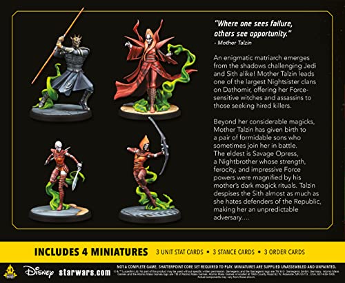 Star Wars Shatterpoint Witches of Dathomir SQUAD PACK - Tabletop Miniatures Game, Strategy Game for Kids and Adults, Ages 14+, 2 Players, 90 Minute Playtime, Made by Atomic Mass Games