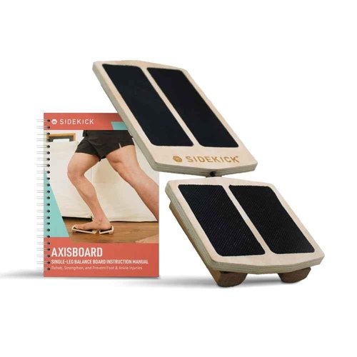 SIDEKICK AxisBoard Rehab & Training System | Balance Board & Physical Therapy Manual for Foot and Ankle Rehab | Recover from Sprains, Plantar Fasciitis, Achilles Pain