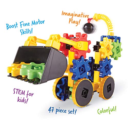 Learning Resources Gears! Gears! Gears! WreckerGears, STEM Activities, Fine Motor Skills, Toddler Explorer Kit, Science an...