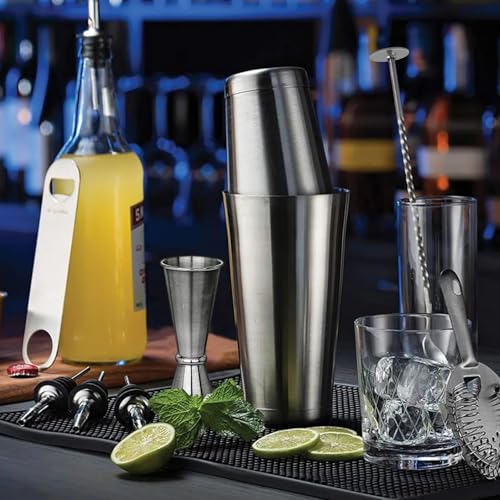 Mwellewm Cocktail Shaker Boston Shaker Set 15 Pcs Professional Bartender Kit Bar Shaker Stainless Steel Drink Shaker Barte...