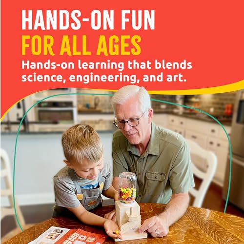 SparkJump DIY Wood Building Kits, STEM Woodworking Kit for Kids, Creative Fun Craft Projects, Great Gift for Boys & Girls...