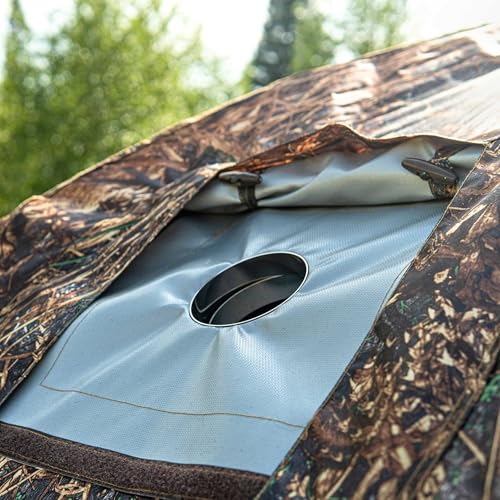 Rbm Outdoors Hot Tent with Stove Jack, Easy Setup 4 Season Winter Tents for Camping, Cold Weather Wall Double Layer Waterp...