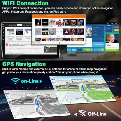 4+64GB Car Radio for Lexus ES250 ES300 ES330 2001-2006 with Carplay & Android Auto Head Unit, 9 inch IPS Touch Screen Andr...