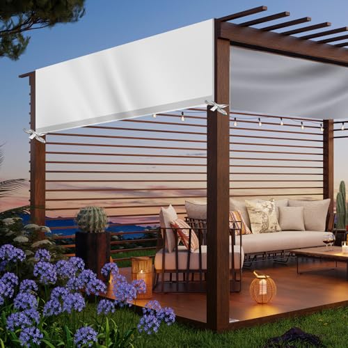 Wowangce Universal Pergola Replacement Canopy Outdoor Canopy Shade Cover Waterproof Shade Top Cover for Outdoor Patio Porc...