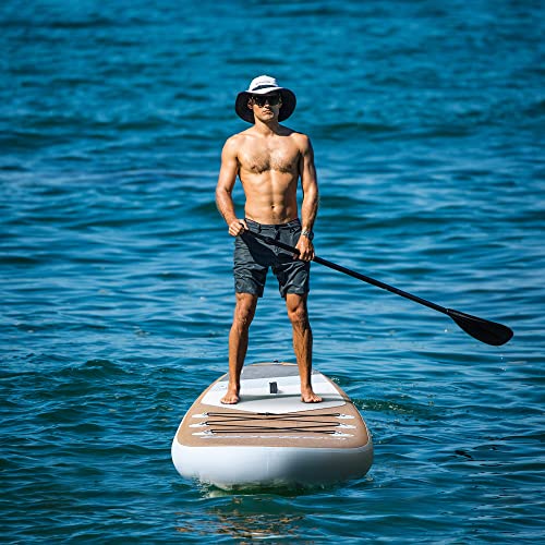Inflatable Paddle Board 10'6"/11' ISUP for Adults with Free Premium SUP Accessories & Backpack, Non-Slip Deck. Bonus Water...