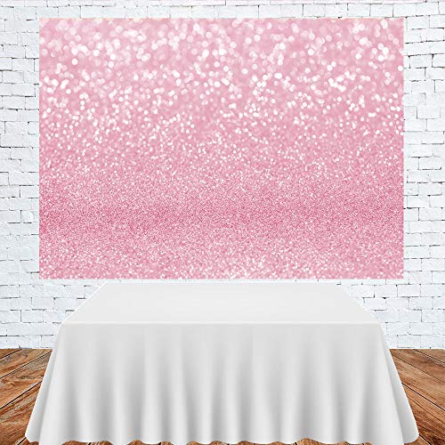 LofarisPink Bokeh Photography Backdrop with Simulated Shinny Spots, Sparkle-Like Abstract Halos Background for Newborn Bab...