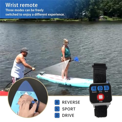 Aniwini Rechargeable Electric Surfboard Fin, Stand-Up Paddle Board Thruster, Portable Underwater Motor with Remote Control...
