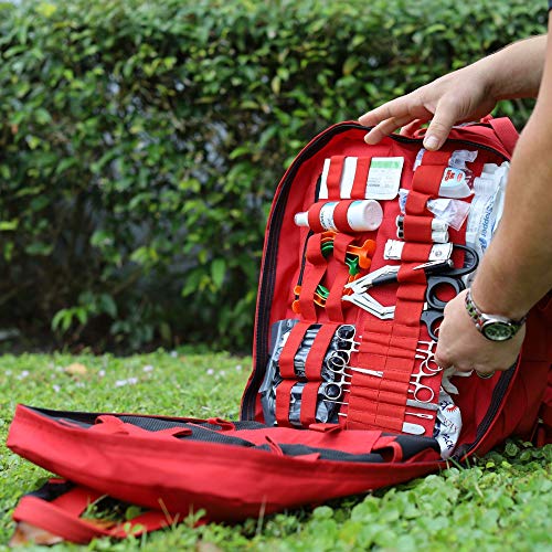 Luminary Stomp Medical Backpack Fully Stocked First Aid Trauma Kit Special Operations Pack Medical Bug Out Bag for EMS/EMT...