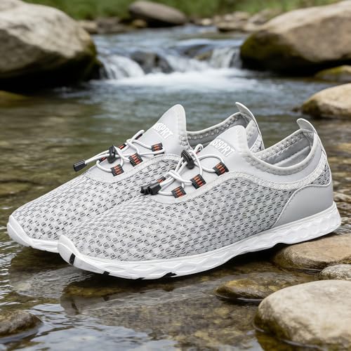 DOUSSPRT Men's Water Shoes Quick Drying Sports Aqua Shoes