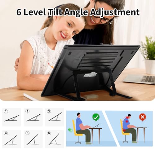 Rechargeable A3 Light Pad for Diamond Painting,Tracing Light Box with Stand and Clip,3 Colors Stepless Dimmable and 6 Leve...