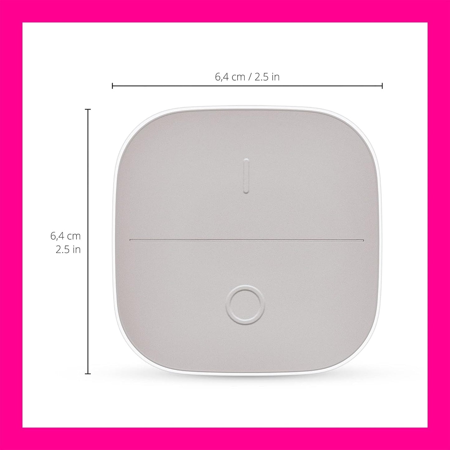 WiZ Connected Portable Smart Button - Comes with 2 AAA Alkaline Batteries - Wireless Light Switch - Control with App - 1 Pack