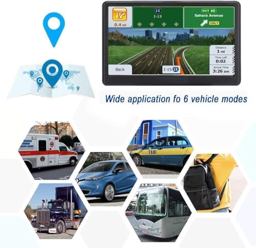 GPS Navigation for Car,Latest 2025 Map, 7 inch Touch Screen Real Voice Spoken Turn-by-Turn Direction Reminding Navigation ...