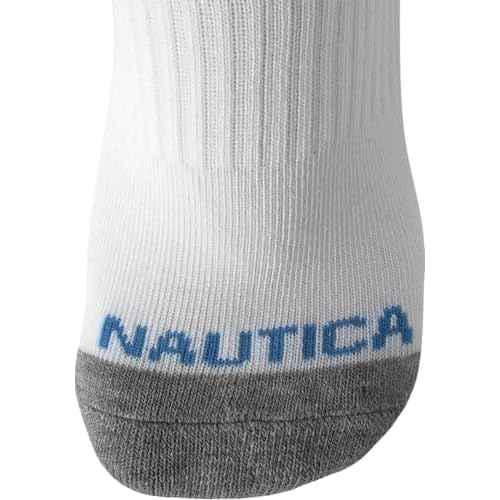 Nautica Womens Quarter Socks - 6 Pack Breathable Cushioned Athletic Performance Ankle Socks for Women (Sizes: 4-10)