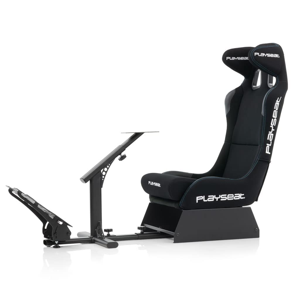 Playseat Evolution Pro Sim Racing Cockpit | Comfortable Racing Simulator Cockpit | Easily Adjustable | Compatible with All Steering Wheels & Pedals on the Market | Supports PC & Console |Actifit