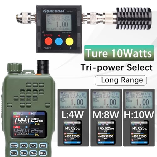 BAOFENG Radio AR-152 PRO Ham Radio Handheld 10W Rechargeable Walkie Talkies Long Range Two Way Radio NOAA Weather Radio GP...
