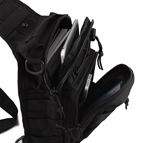 Novemkada Tactical Shoulder Bag,1000D Outdoor Military Sling Daypack Backpack