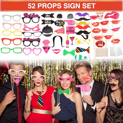 Bulk Opulent Photo Booth Props Set for Adult, Novelty Funny Hats and Glasses, Colorful Wig, Inflatable, Phtot Booth Props ...