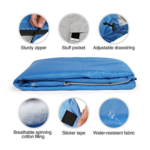 REDCAMP Ultra Lightweight Sleeping Bag for Backpacking, Hiking, Comfort for Adults Warm Weather, with Compression Sack