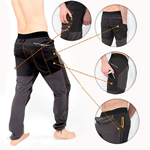 Ucraft - Anti-Gravity Climbing and Bouldering Unisex Pants, 5 Pockets, 5 Fabrics