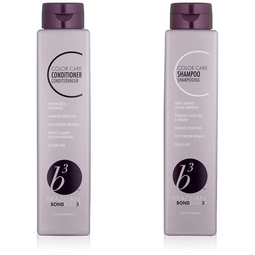 B3 BRAZILIAN BONDBUILDER Color Care Conditioner, 12 Fl Oz & B3 Brazilian Bondbuilder Color Care Shampoo, 12 Fl Oz