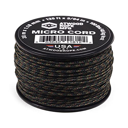 Atwood Rope MFG Micro Utility Cord 1.18mm X 125ft Reusable Spool | Tactical Nylon/Polyester Fishing Gear, Jewelry Making, ...
