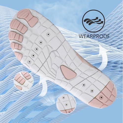 SIOSNETA Hike Barefoot Shoes for Women Men, Breathable Non-Slip Athletic Footwear, Wide Toe Water Shoes for Hiking, Non-Sl...