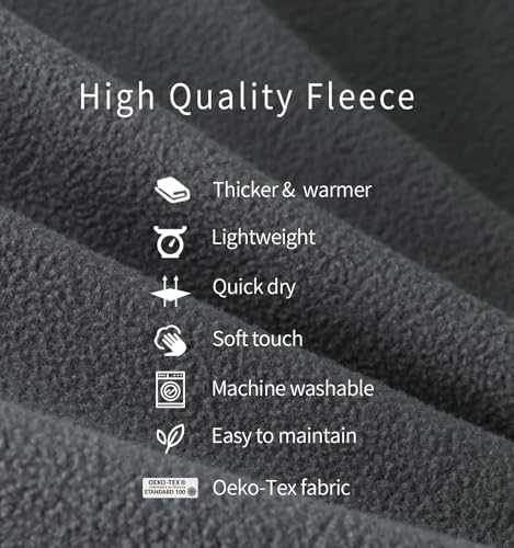 Litume All Season Fleece Sleeping Bag Liner Adds Up to 27°F/ 15°C, Lightweight Mummy Sleeping Sack for Cold Weather and Wi...