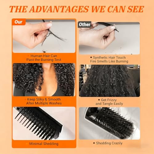 Burmese Curly Bundles Human Hair 3c4a 100% Unprocessed Brazilian Virgin Hair 3 Bundles Quick Water Weave with Spiral Curly End Raw Human Hair Extensions 16 18 20 Inch Natural Black