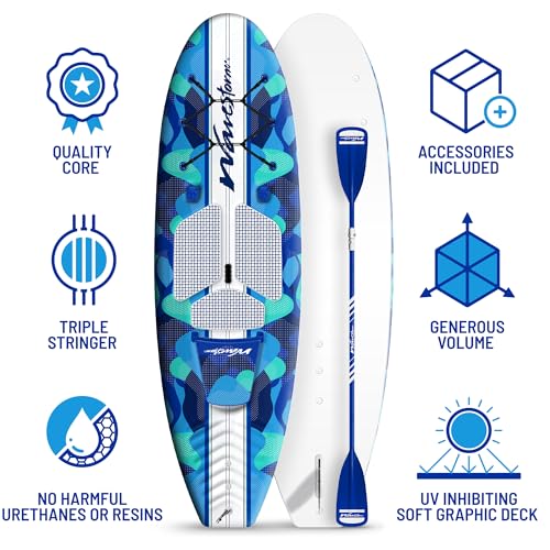 WAVESTORM 9ft6 SUP Kayak Hybrid Stand Up Paddleboard Foam Soft Top SUP for Adults and Kids of All Levels of Paddling Kaya...