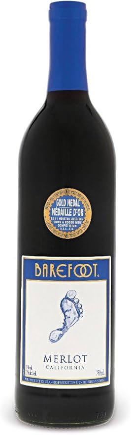 Barefoot Cellars California Merlot Red Wine 750mL