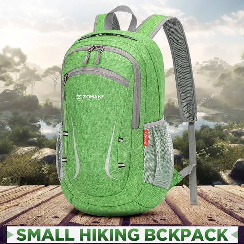 ZOMAKE Ultra Lightweight Packable Backpack 20L,Small Foldable Backpacks Hiking Water Resistant Collapsible Daypack for Wom...