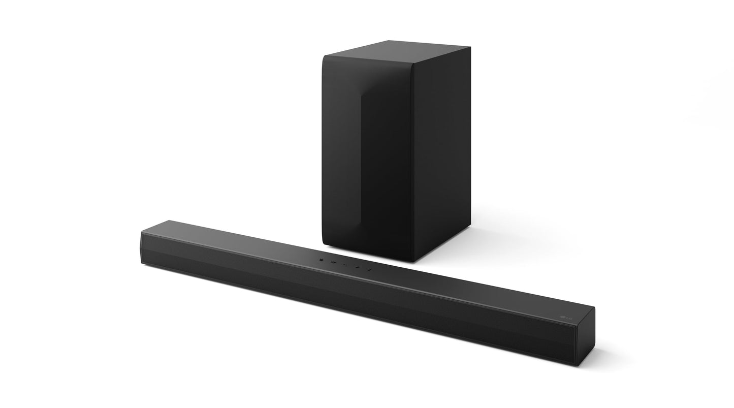 LG S60T 3.1 ch. Soundbar with Wireless Subwoofer, Dolby Audio, TV Synergy, Wow Interface, AI Sound Pro