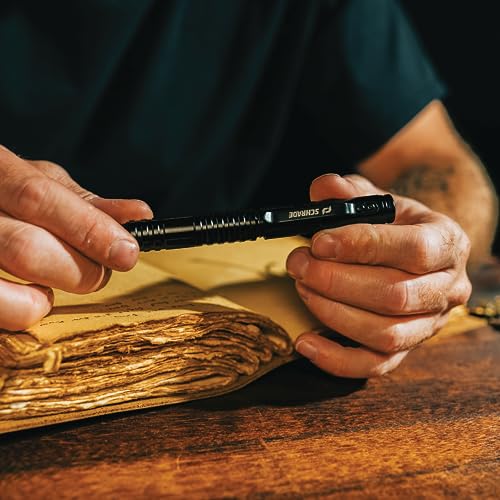 Schrade Delta Class Reckon Ultimate Pen with Refillable, Screw-off Design and Tactical Build for Outdoor Survival, Self De...
