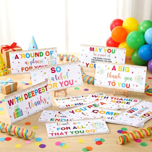 Tinlade 24 Designs Employee Appreciation Photo Booth Props 11 x 5.5 Inch We Appreciate You Party Decor Thank You Prop PVC ...