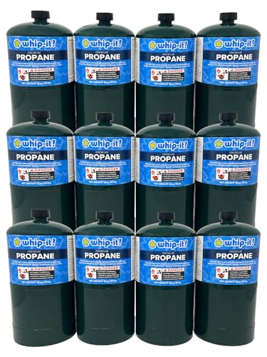Whip It Propane 12 pack premium camping outdoor campfire torch stove lantern fuel