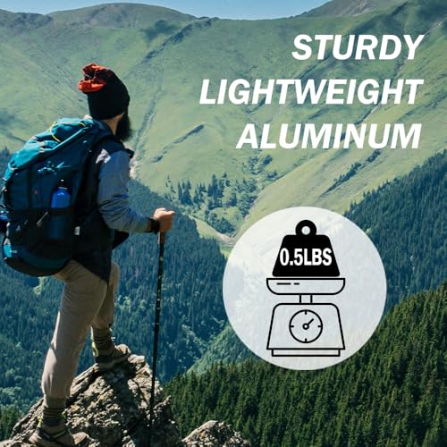 Hiking Poles - AYAMAYA Telescopic Collapsible Trekking Poles with Quick Twist Lock System - Lightweight Aluminum Alloy Tel...