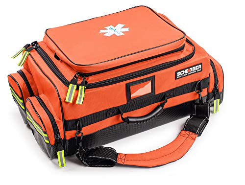 Scherber Fully Stocked First Responder Ultimate Professional EMT/EMS Trauma Kit | HSA/FSA Approved | w/10+ Compartments, Z...