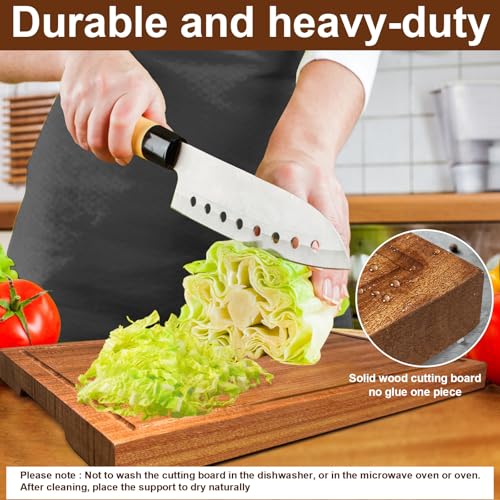 Wooden Cutting Boards For Kitchen Real Solid Sapele Wood Chopping Board One Piece Thick Hard No Glue Non Toxic With Juice ...