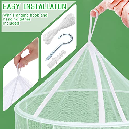 VISATOR Mosquito Net Bed Canopy for Girls,King Canopy Bed Curtains Queen Size from Ceiling,Dome Mosquito Netting Bed Tent ...