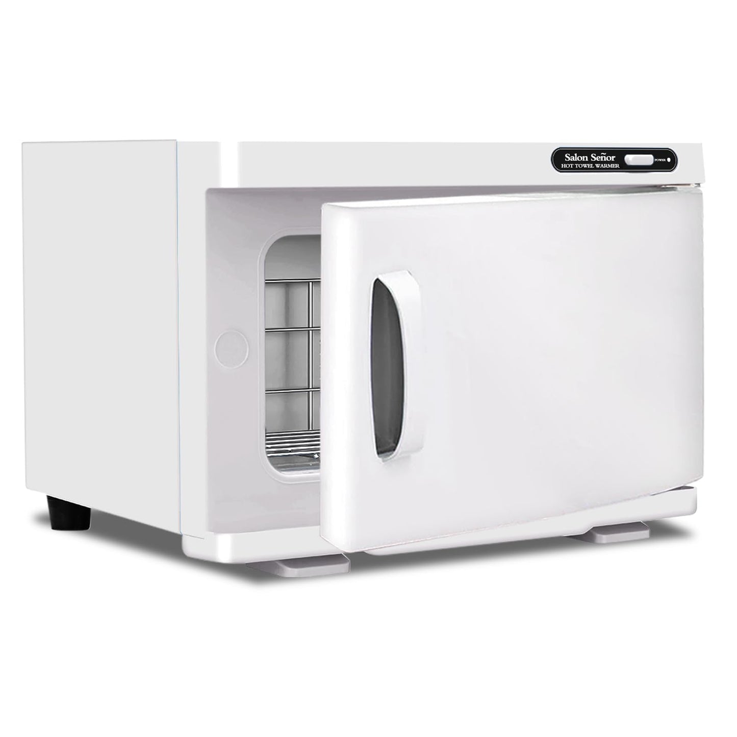Salon Seor Hot Towel Warmer Cabinet 8L Towel Caddy for use in Facial Spas Salons and Home Use with Essential Oil Spot White