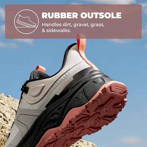 NORTIV 8 Women's Lightweight Hiking Shoes Quick Laces Outdoor Fashion Sneakers Gladiator