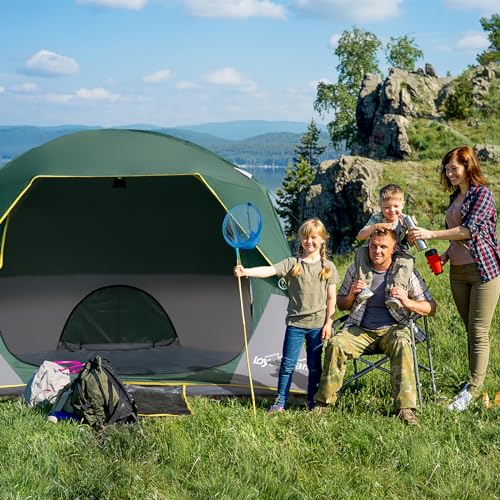 LOYEAHCAMP Tents 4 Person Camping Tent, Easy Setup Waterproof Family Tents for Camping, Portable Dome Tent for Outdoor Cam...